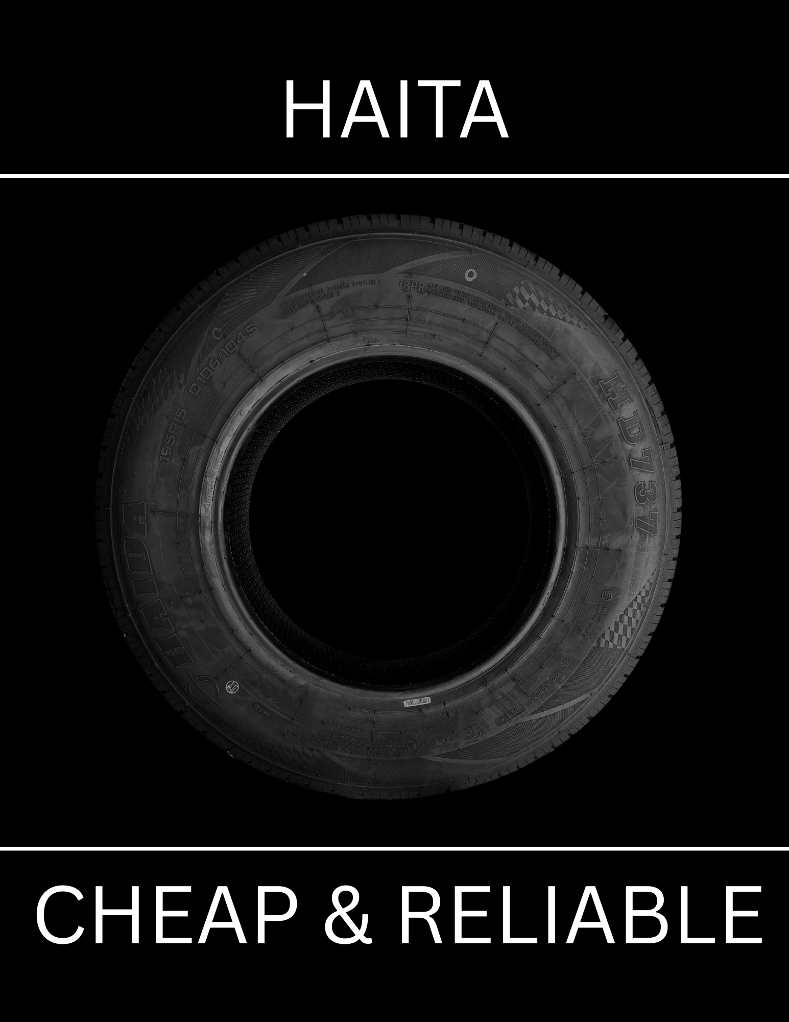 195R15C 8PR HAIDA HD737 106/104S