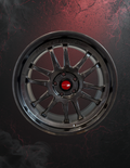 AODHAN-AH07 HYPER BLACK 18X8.5 5X4.5 SINGLE PHASE FORGING CONSTRUCTION (stagger set)