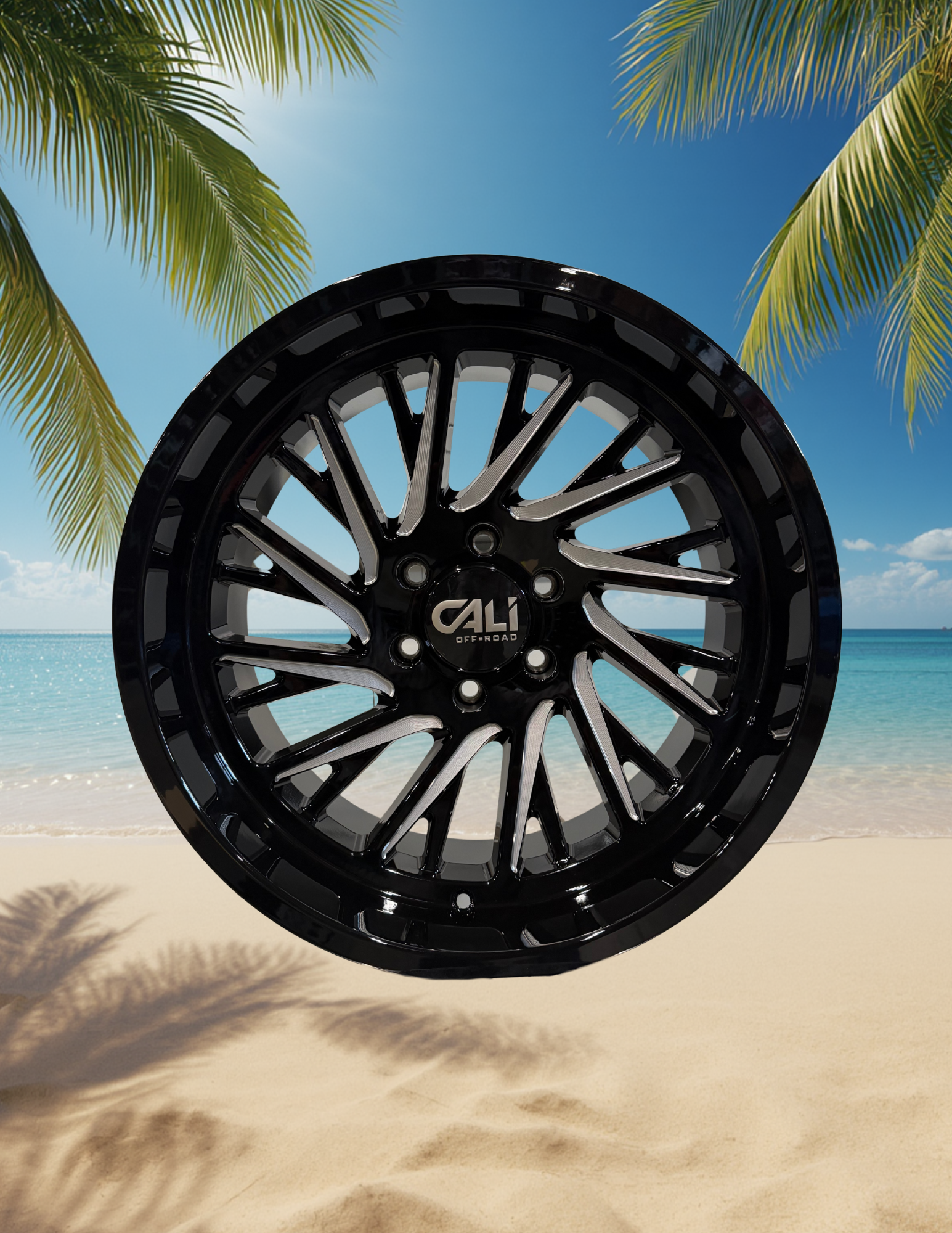 CALI PURGE 9114 GLOSS BLACK/MILLED 20X10