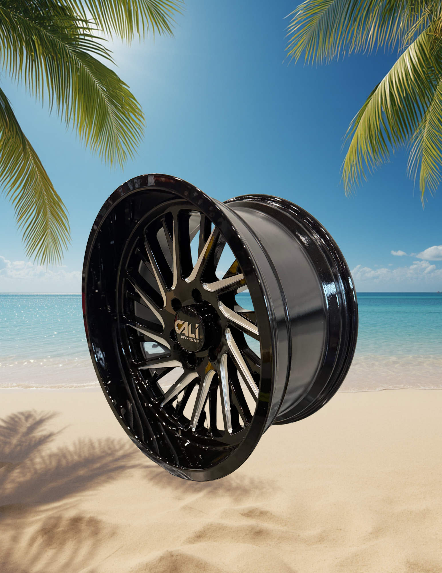 CALI PURGE 9114 GLOSS BLACK/MILLED 20X10