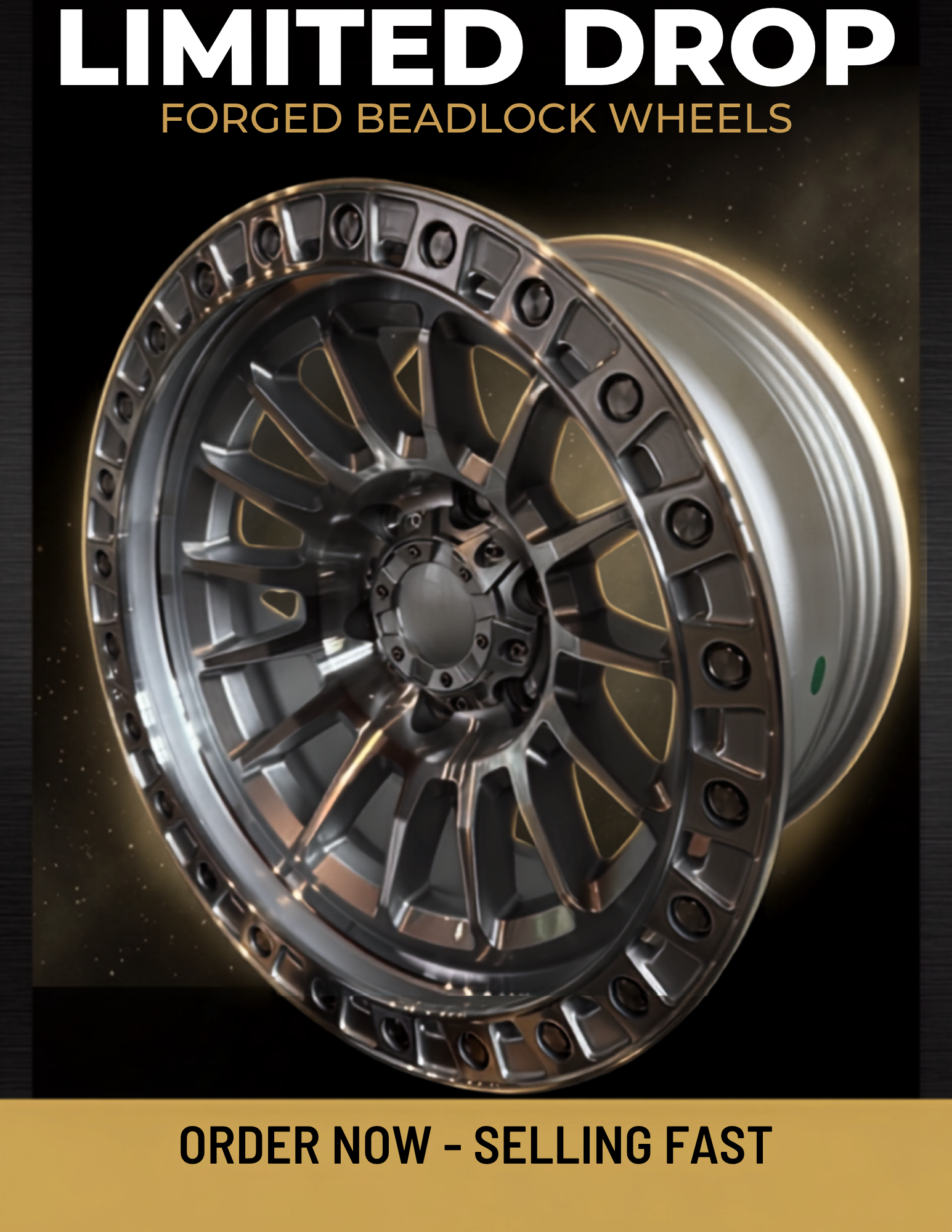 AXD-OFFROAD AS7 MACHINE SILVER ACCENT 17X9.0