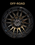 XF OFFROAD-XF232 SATIN BLACK MACHINED+BRONZE TINT 20X10