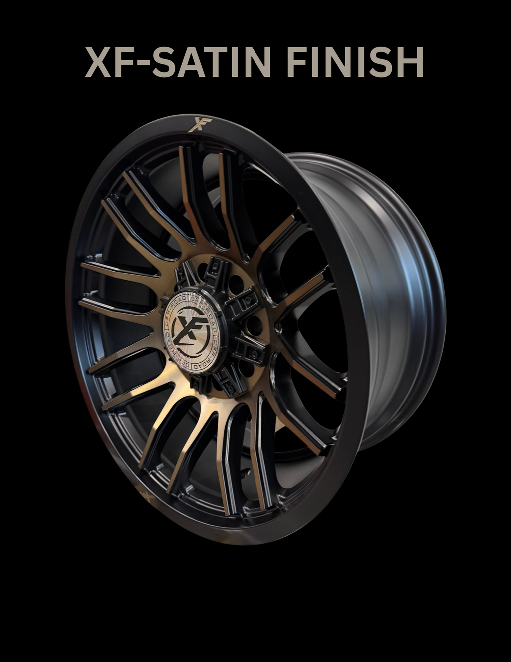 XF OFFROAD-XF232 SATIN BLACK MACHINED+BRONZE TINT 20X10