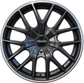TOUREN TR60 3260 17X7.5 5X100/5X114.3 +42 CB-72.62 ***MATTE BLACK/MACHINED RING** [3260-7703MB]
